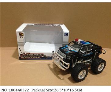 1804A0322 - Friction Power Police Car