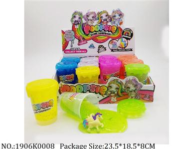 Slime Crystal 85g*12pcs<br>
with unicorn & star glitter