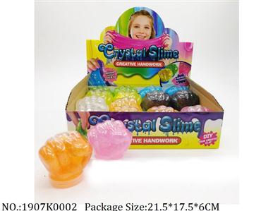 Slime crystal 50g*16pcs<br>
with small glitter