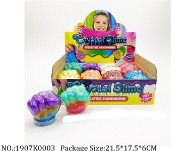 Slime crystal 50g*16pcs<br>
mixed colors