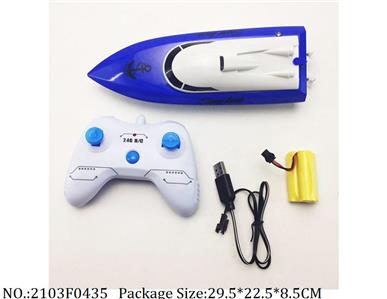 2103F0435 - Remote Control Boat
with USB charger & 3.6V battery*1,with light