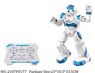 2107F0177 - RC Robot
with 3.7V battery*1 & USB charger,AA battery*2 not included