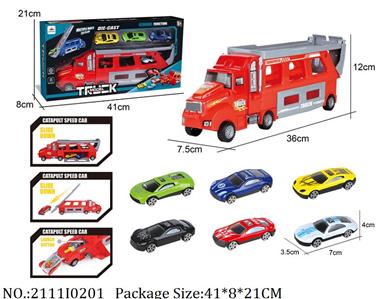 2111I0201 - Shoot Off Toys
with 6 pcs die cast cars