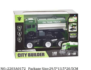 2203A0172 - Friction Power Die Cast Car
with light & sound,battery included