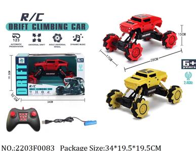 2203F0083 - 2.4G 4WD RC Car
with music,with battery