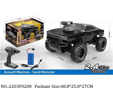 2203F0208 - 4WD RC Car
with 7.4V battery*1 & USB charger