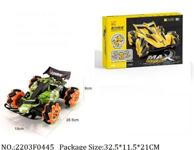 2203F0445 - 2.4G Remote Control Car
with light & music,3.7V battery*1 & USB charger included