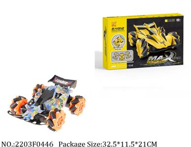 2203F0446 - 2.4G Remote Control Car
with light & music,3.7V battery*1 & USB charger included