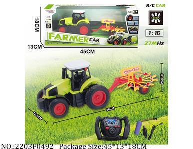 2203F0492 - 4 Channel RC Farm Car
with 3.7V battery*1 & USB charger