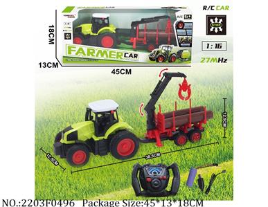 2203F0496 - 4 Channel RC Farm Car
with 3.7V battery*1 & USB charger