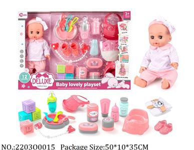 2203O0015 - Doll
with sounddrink waterpee function,with AG13 battery*3