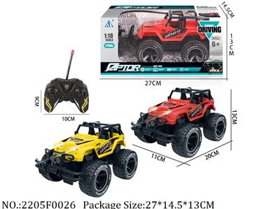 2205F0026 - 4 Channel RC Car
with light,battery not included