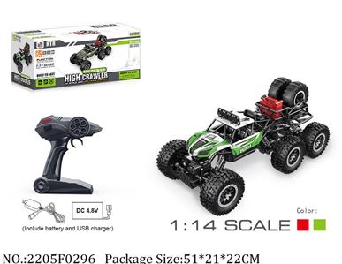 2205F0296 - 2.4G 4WD RC Car
with 4.8V battery & USB charger