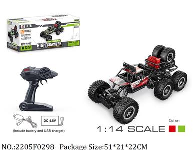 2205F0298 - 2.4G 4WD RC Car
with 4.8V battery & USB charger