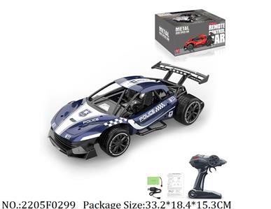 2205F0299 - 2.4G High Speed Die Cast RC Car
with 6V battery & USB charger