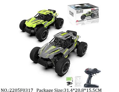 2205F0317 - 2.4G High Speed RC Car
with 6V battery & USB charger