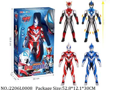 2206L0008 - Ultraman
4 assorted,with light & sound