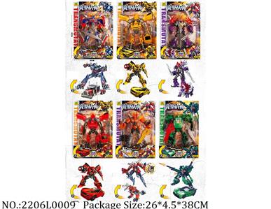 2206L0009 - Transformer Toys
6 assorted