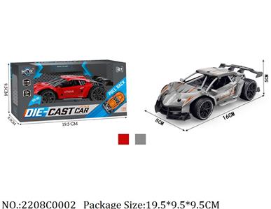 2208C0002 - Pull Back Die Cast Car
with sound