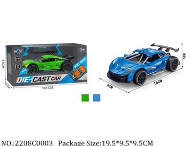 2208C0003 - Pull Back Die Cast Car
with sound