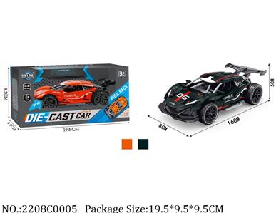 2208C0005 - Pull Back Die Cast Car
with sound