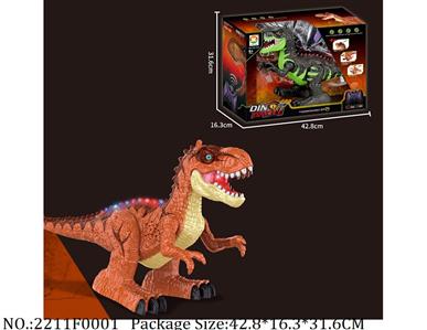 2211F0001 - 2.4G 8 Channel R/C Dino
with light & music,spray function
