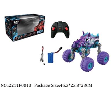 2211F0013 - 2.4G R/C Car
with light,with 7.4V battery*1 & USB charger