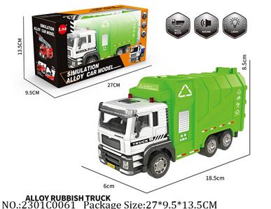 2301C0061 - Pull Back Die Cast Truck
with light & sound