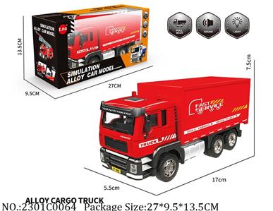 2301C0064 - Pull Back Die Cast Truck
with light & sound