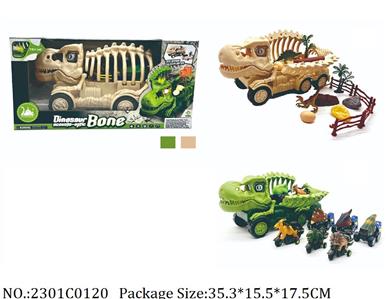 2301C0120 - Shoot Off & Pull Back Dino Car
with light & sound