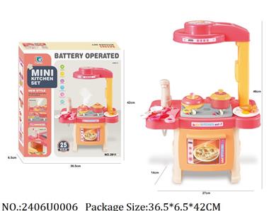 2406U0006 - Mini Kitchen
W/light & music,spray